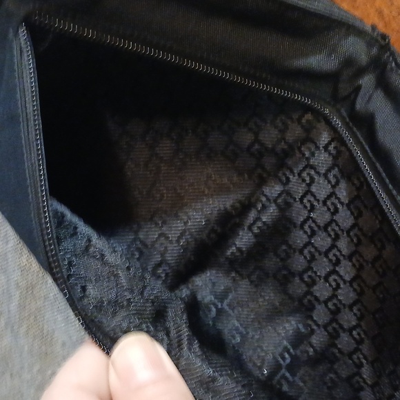 Authentic Gucci Vintage Waist Body Bag Purse Canvas Leather Black - Picture 14 of 16